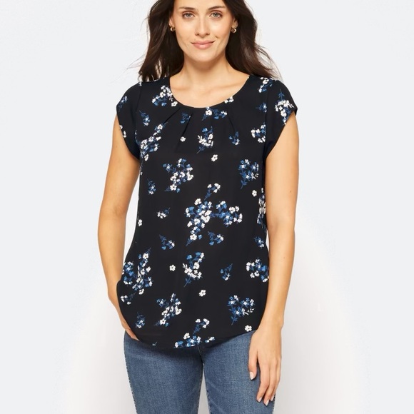 Medium 41 Hawthorn Womens Short Sleeve Blouse - Picture 1 of 9